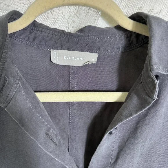 Lightweight Grey Button Up Shirt - Picture 2 of 3